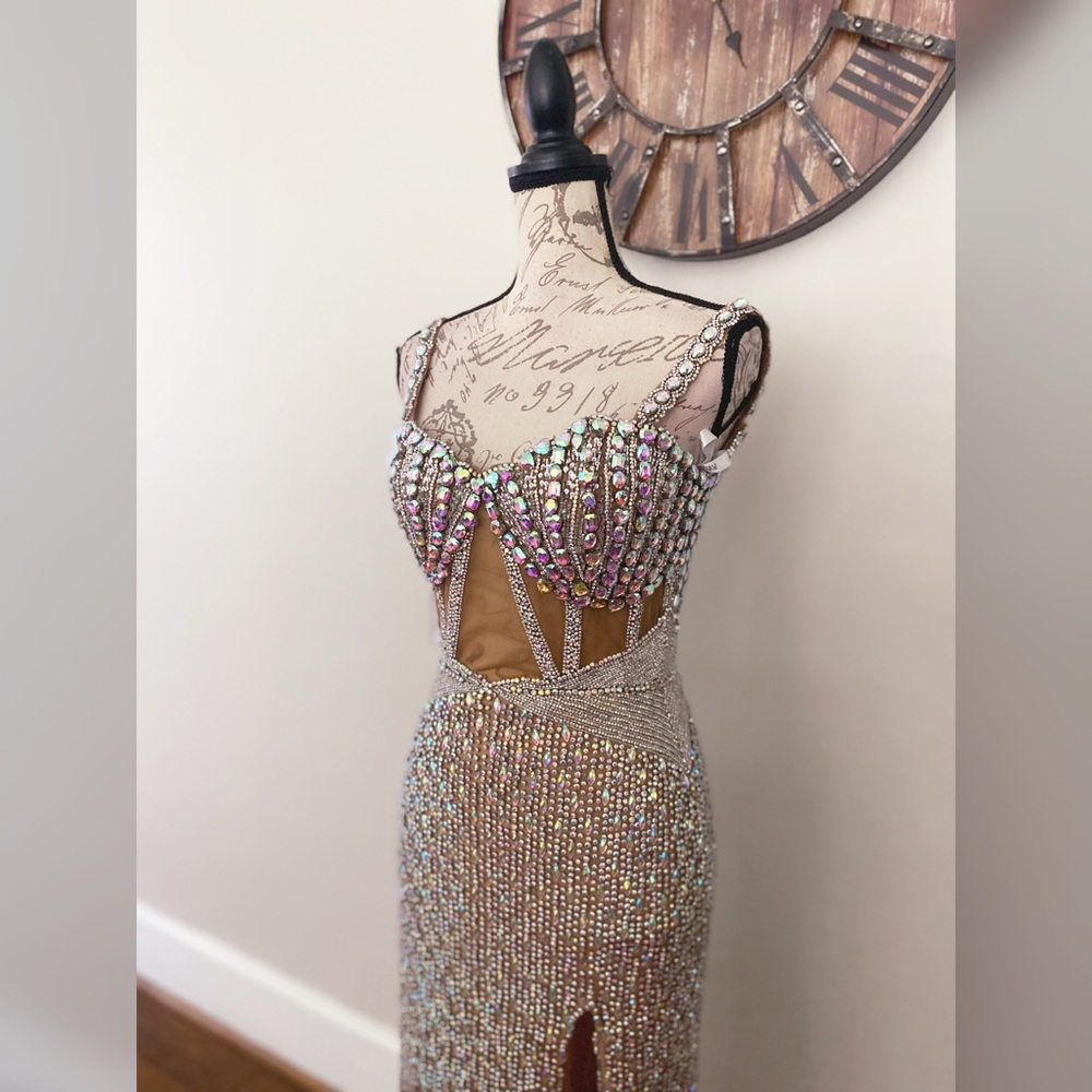 Portia & Scarlett Couture pageant evening gown or prom dress PS25460C